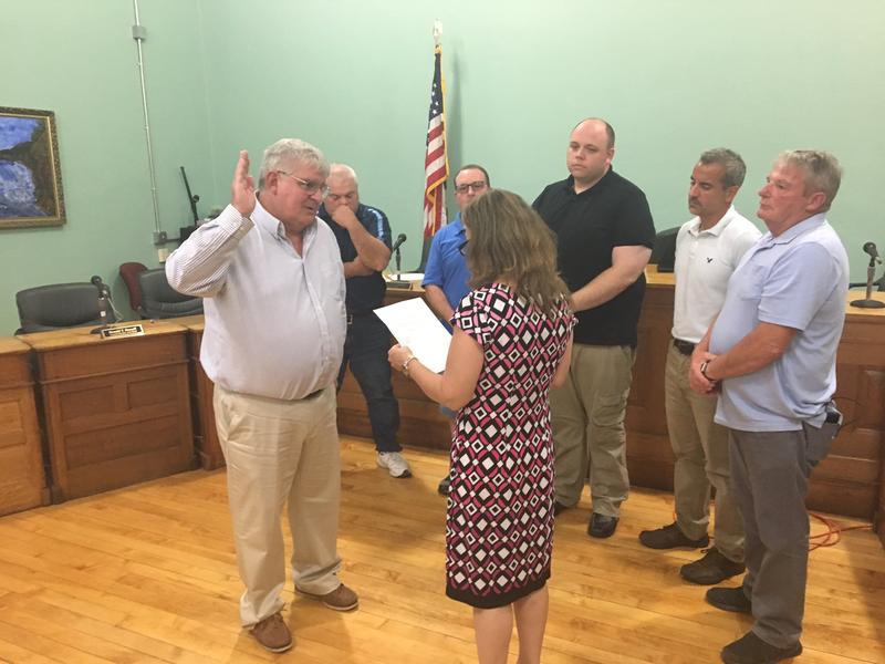 Chris Briggs was sworn in as mayor of Cohoes Tuesday night.