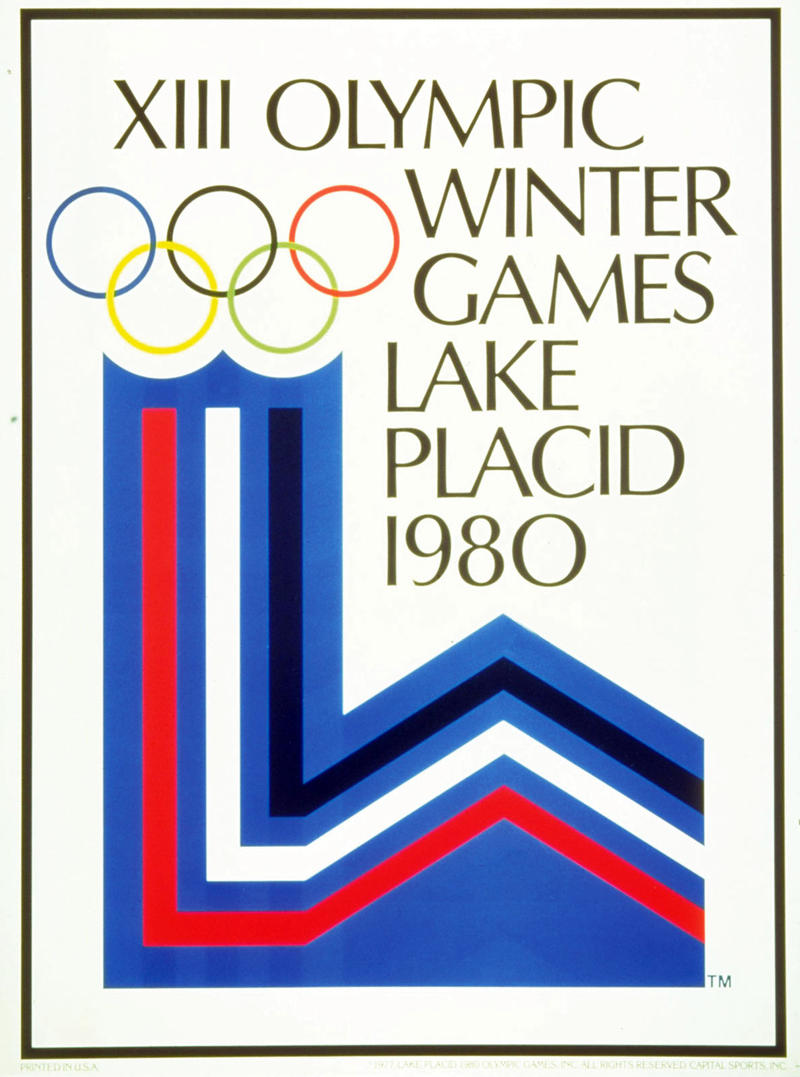 1997: The official poster for the 1980 Winter Olympic games held in Lake Placid, USA. The poster is in the IOC, Olympic Museum in Lausanne, Switzerland. Mandatory Credit: IOC, Olympic Museum /Allsport