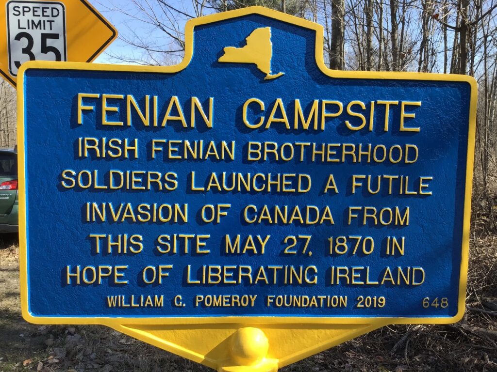 Fenian Campsite Historical Marker