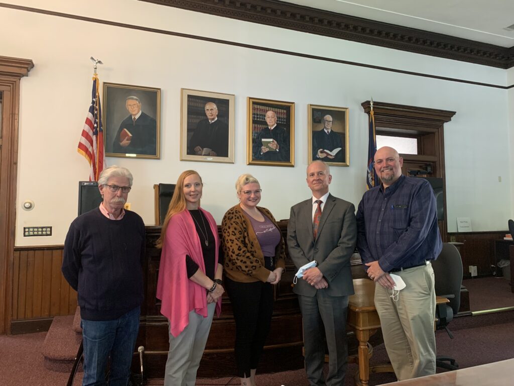 Today's guests at the Fulton County Courthouse.