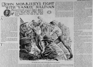 Morrisey-Sullivan fight, depicted in the San Francisco Call.