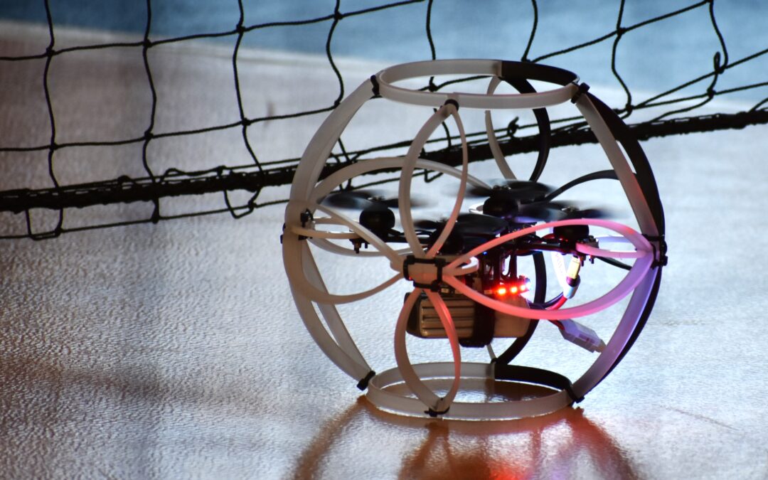 A drone soccer "ball"